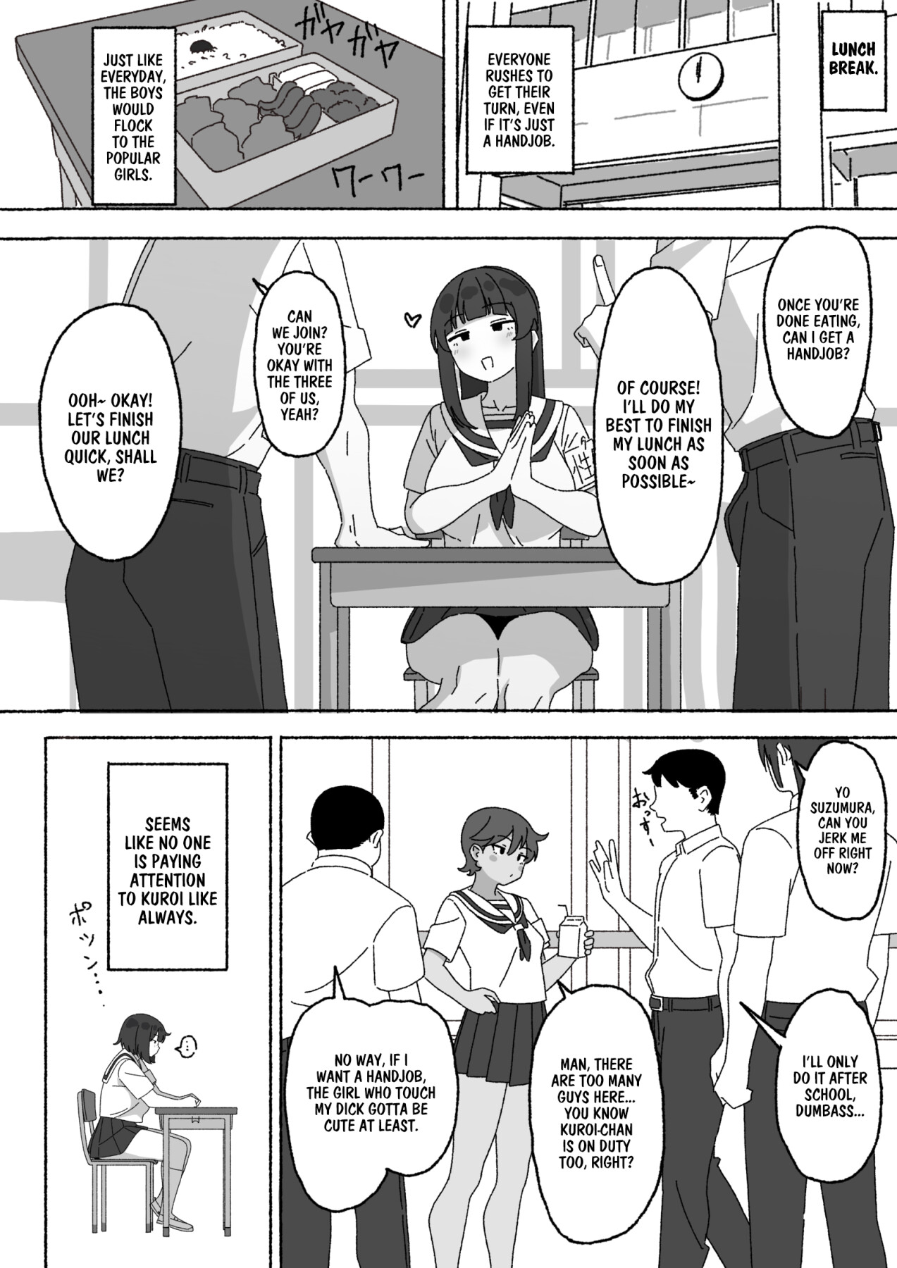 Hentai Manga Comic-I'm The Only One in The Class Who's Using The Unpopular Sexual Relief Staff, Kuroi-chan-Read-3